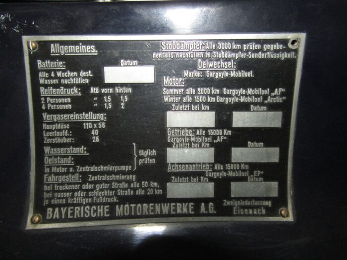 1938 BMW 327-28 Cabriolet – Bild 34